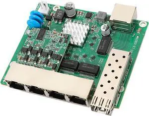 6 Port Gigabit Ethernet Switches Module with RJ45 and SFPs Port for Home Offices Networking 6 Port Gigabit Ethernet Switches Module with RJ45 and SFPs Port for Home Offices Networking