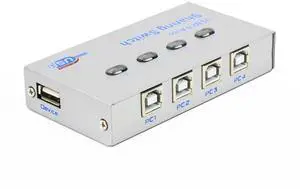 4-in, 1-Out USB Synchronizer, 4-Port USB Multi-Computer AutomaticDNF Keyboard Mouse Shared Display/Distributor, USB Printer Sharing Device Controller 4-in, 1-Out USB Synchronizer, 4-Port USB Multi-Computer AutomaticDNF Keyboard Mouse Shared Display/Distributor, USB Printer Sharing Device Controller