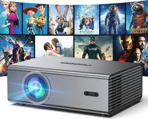 4K 1080P Full HD Portable Mini Projector, Upgraded WiFi 6 & Bluetooth 5.3 Movie Projector, Auto Keystone Correction, Gaming Movie Proyector Indoor/Outdoor Use ,Compatible with TV Stick/Phones/PC-Gray 4K 1080P Full HD Portable Mini Projector, Upgraded WiFi 6 & Bluetooth 5.3 Movie Projector, Auto Keystone Correction, Gaming Movie Proyector Indoor/Outdoor Use ,Compatible with TV Stick/Phones/PC-Gray