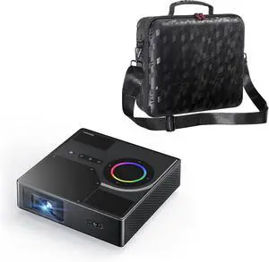 NexiGo Nova Mini Portable Laser Projector with Carrying Case, Google TV w/Netflix, 1080p FHD, 1200 Lumens, 15000:1 Contrast w/SAE, 3D, Auto Setup, 150" Display, 8W Dolby Audio, Home & Outdoor Use NexiGo Nova Mini Portable Laser Projector with Carrying Case, Google TV w/Netflix, 1080p FHD, 1200 Lumens, 15000:1 Contrast w/SAE, 3D, Auto Setup, 150" Display, 8W Dolby Audio, Home & Outdoor Use