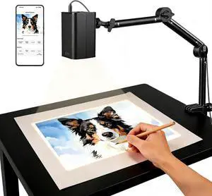Art Projector for Tracing and Drawing - 5G WiFi & App-Free Web Control - Digital Sketch Projector with Adjustable Stand for Artists, Cookie Decorating - Supports Online/Offline, for iOS/Android Art Projector for Tracing and Drawing - 5G WiFi & App-Free Web Control - Digital Sketch Projector with Adjustable Stand for Artists, Cookie Decorating - Supports Online/Offline, for iOS/Android