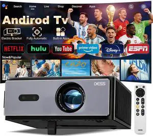 Hidden Retractable E-BracketSmart 4k projector with WiFi and Bluetooth,DESS 1200 Ansi Outdoor projector Home Theater projector with Auto Focus&Keysone,HiFi Audio,Built-in Apps,Upgraded C4 Pro Hidden Retractable E-BracketSmart 4k projector with WiFi and Bluetooth,DESS 1200 Ansi Outdoor projector Home Theater projector with Auto Focus&Keysone,HiFi Audio,Built-in Apps,Upgraded C4 Pro