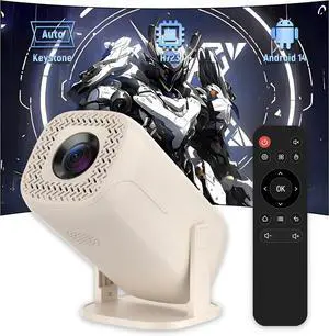 V5 Mini Projector with Android 14, Smart Projector with Wifi&Bluetooth Portable Projectors for Bedroom&Outdoor,180° Rotation Support,1280*720P,Compatible with Smartphones/TV/Speaker/Laptop (White) V5 Mini Projector with Android 14, Smart Projector with Wifi&Bluetooth Portable Projectors for Bedroom&Outdoor,180° Rotation Support,1280*720P,Compatible with Smartphones/TV/Speaker/Laptop (White)
