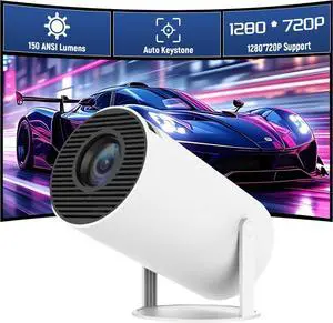 1280*720P Bluetooth Mini Projector, Android 11 HD Portable Outdoor Movie Projector, 150 Lumen, Compatible with Smartphones/Laptop/USB for Home, Bedroom, Outdoor Use 1280*720P Bluetooth Mini Projector, Android 11 HD Portable Outdoor Movie Projector, 150 Lumen, Compatible with Smartphones/Laptop/USB for Home, Bedroom, Outdoor Use