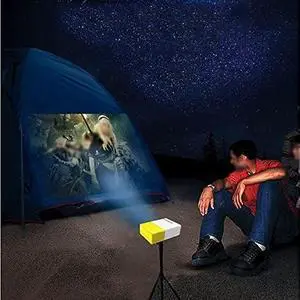 Outdoor Camping Charging Small Mini Portable Home Projector Mobile Phone Connection Dormitory Artifact Outdoor Camping Charging Small Mini Portable Home Projector Mobile Phone Connection Dormitory Artifact