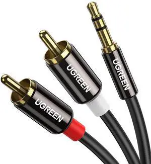 3.5mm to RCA Cable, 6.6FT RCA Male to Aux Audio Adapter HiFi Sound Headphone Jack Adapter Metal Shell Y Splitter Auxiliary Cord 1/8 Connector for Phone Speaker MP3 Tablet HDTV 3.5mm to RCA Cable, 6.6FT RCA Male to Aux Audio Adapter HiFi Sound Headphone Jack Adapter Metal Shell Y Splitter Auxiliary Cord 1/8 Connector for Phone Speaker MP3 Tablet HDTV