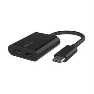 USB-C Audio + Charge Adapter, Headphone Adapter w/ USB-C 60W Power Delivery Fast Charging for iPhone, iPad Pro, Galaxy, Note, Google Pixel, LG G6, Sony Xperia, OnePlus, & More - Black USB-C Audio + Charge Adapter, Headphone Adapter w/ USB-C 60W Power Delivery Fast Charging for iPhone, iPad Pro, Galaxy, Note, Google Pixel, LG G6, Sony Xperia, OnePlus, & More - Black