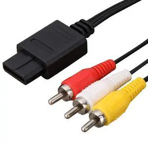 AV Cable Composite Video Cord Compatible with Nintendo 64/N64/GameCube/Super Nintendo SNES TV Game(6 Feet) AV Cable Composite Video Cord Compatible with Nintendo 64/N64/GameCube/Super Nintendo SNES TV Game(6 Feet)
