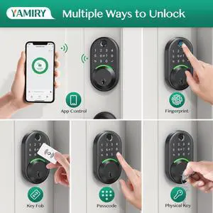 Smart Deadbolt Door Lock with Keypad:Fingerprint Keyless Entry Deadbolt,Digital Smart Locks for Front Door,Electronic Code,Easy Installation Smart Deadbolt Door Lock with Keypad:Fingerprint Keyless Entry Deadbolt,Digital Smart Locks for Front Door,Electronic Code,Easy Installation