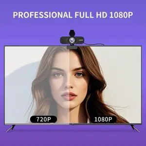 1080P HD Webcam with Microphone, Wide-Angle Lens, Auto Light Correction, Plug Play USB Web Cam with Tripod, Stand, External Camera for Laptop, Desktop Computer, PC, Mac, Zoom, Skype, Streaming, Gaming 1080P HD Webcam with Microphone, Wide-Angle Lens, Auto Light Correction, Plug Play USB Web Cam with Tripod, Stand, External Camera for Laptop, Desktop Computer, PC, Mac, Zoom, Skype, Streaming, Gaming
