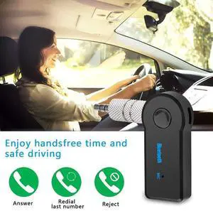 Bluetooth AUX Adapter for Car, Wireless Audio Receiver Portable Hands-Free Car Kits with AUX 3.5mm Bluetooth AUX Adapter for Car, Wireless Audio Receiver Portable Hands-Free Car Kits with AUX 3.5mm