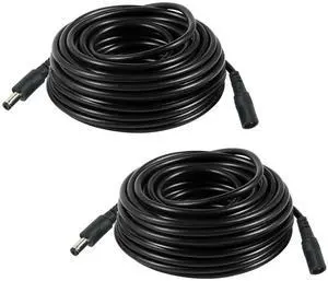 2PCS 16FT(5m) 12V DC Power Extension Cord 5.5mm x 2.1mm for Security Camera CCTV, Router, LED Strip Extension Cable DC 12V Power Supply Plug Adapter OLA013 2PCS 16FT(5m) 12V DC Power Extension Cord 5.5mm x 2.1mm for Security Camera CCTV, Router, LED Strip Extension Cable DC 12V Power Supply Plug Adapter OLA013