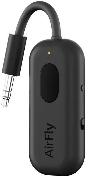 AirFly Pro Bluetooth Wireless Audio Transmitter/Receiver for up to 2 AirPods/Wireless Headphones; Use with Any 3.5 mm Audio Jack, Black AirFly Pro Bluetooth Wireless Audio Transmitter/Receiver for up to 2 AirPods/Wireless Headphones; Use with Any 3.5 mm Audio Jack, Black