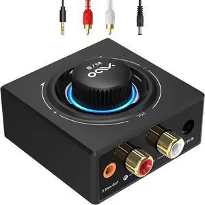 B06T3 Bluetooth 5.3 Receiver, 100ft RCA Bluetooth Audio Adapter for 3.5mm Jack AUX HiFi Home Stereo/Speaker from Smartphone/Tablet/Laptop, Dual Link for Two Speakers, SBC AAC Audio B06T3 Bluetooth 5.3 Receiver, 100ft RCA Bluetooth Audio Adapter for 3.5mm Jack AUX HiFi Home Stereo/Speaker from Smartphone/Tablet/Laptop, Dual Link for Two Speakers, SBC AAC Audio