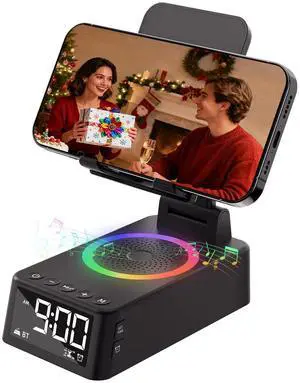 Gifts for Men Women, Cell Phone Stand with Bluetooth Speaker,Sound Machine White Noise Machine with 20 Soothing Sounds,Ambient Light Portable Speaker Stand Birthday Gifts for Men,Women,Dad Gifts for Men Women, Cell Phone Stand with Bluetooth Speaker,Sound Machine White Noise Machine with 20 Soothing Sounds,Ambient Light Portable Speaker Stand Birthday Gifts for Men,Women,Dad