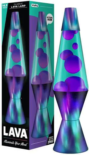 The Original Lava® Lamp - 14.5" Aurora Borealis Classic Liquid Motion Lamp - Purple Wax and Blue Liquid - Item #2047 (Amazon Exclusive) The Original Lava® Lamp - 14.5" Aurora Borealis Classic Liquid Motion Lamp - Purple Wax and Blue Liquid - Item #2047 (Amazon Exclusive)