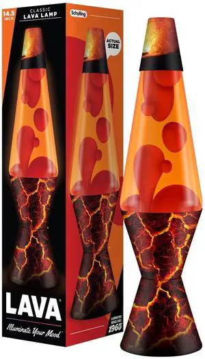 The Original Lava® Lamp - 14.5" Volcanic Crags - Classic Liquid Motion Lamp - Red Wax and Orange Liquid - #2078 (Amazon Exclusive) The Original Lava® Lamp - 14.5" Volcanic Crags - Classic Liquid Motion Lamp - Red Wax and Orange Liquid - #2078 (Amazon Exclusive)