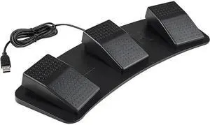 USB Foot Switch for Gaming - HID Programmable 3-Pedal, Anti-Slip Heavy Duty, MMO Macro Controller for PC, Keyboard, FPS & Game Assistant 3-Pedal USB Foot Switch for Gaming - HID Programmable 3-Pedal, Anti-Slip Heavy Duty, MMO Macro Controller for PC, Keyboard, FPS & Game Assistant 3-Pedal