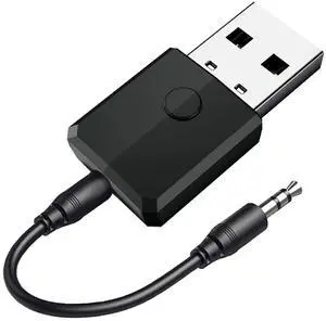 USB Bluetooth 5.0 Transmitter Receiver, 4-in-1 Mini Wireless Audio Adapter, 3.5mm Bluetooth AUX Adapter for TV PC Headphones Speakers Car/Home Stereo System, USB Power Supply USB Bluetooth 5.0 Transmitter Receiver, 4-in-1 Mini Wireless Audio Adapter, 3.5mm Bluetooth AUX Adapter for TV PC Headphones Speakers Car/Home Stereo System, USB Power Supply