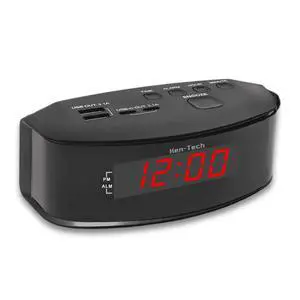 Digital Alarm Clocks for Bedrooms, 2 x USB-C and 2 x USB-A Charging Ports. Loud Alarm Clock for Heavy Sleepers Perfect for Bedroom, Desk, and Office. Digital Alarm Clocks for Bedrooms, 2 x USB-C and 2 x USB-A Charging Ports. Loud Alarm Clock for Heavy Sleepers Perfect for Bedroom, Desk, and Office.