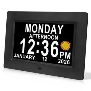 Dementia Clock for Seniors Digital Clock with Date and Time for Elderly-15 Alarms Level 5 Brightness Large Number Display Alzheimers Clock Calendar Day Clocks Dementia Clock for Seniors Digital Clock with Date and Time for Elderly-15 Alarms Level 5 Brightness Large Number Display Alzheimers Clock Calendar Day Clocks