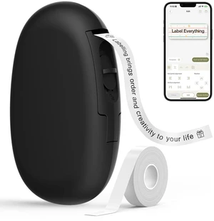E10 Bluetooth Label Maker Machine with Tape, Black Fits Continuous & Die-Cut Waterproof Label, Easy App Editing, Rechargeable, Inkless, for School, Home, Kitchen, Office E10 Bluetooth Label Maker Machine with Tape, Black Fits Continuous & Die-Cut Waterproof Label, Easy App Editing, Rechargeable, Inkless, for School, Home, Kitchen, Office