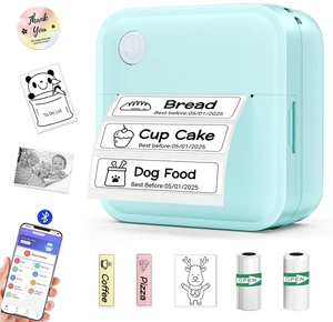 Label Maker Machine with Tape - Mini Sticker Printer Bluetooth Label Printer for Home Office Organization, Portable Thermal Sticker Maker Print Pod with Multiple Templates for Phone Label Maker Machine with Tape - Mini Sticker Printer Bluetooth Label Printer for Home Office Organization, Portable Thermal Sticker Maker Print Pod with Multiple Templates for Phone