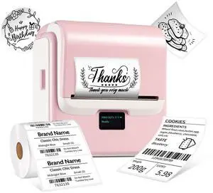 Label Maker Machine with Tape, T003 Thermal Label Maker, 2 Inch Bluetooth Label Printer Compatible with Phone & PC, Sticker Printer Barcode Thermal Maker for Small Business, Home, School Label Maker Machine with Tape, T003 Thermal Label Maker, 2 Inch Bluetooth Label Printer Compatible with Phone & PC, Sticker Printer Barcode Thermal Maker for Small Business, Home, School