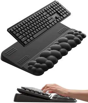 Cloud Wrist Rest with Keyboard Stand, Computer Wrist Support Pad Soft Memory Foam, Ergonomic Keyboard Riser Holder Lifter Tilted Wrist Cushion for Desk, Palm Hand Typing for Office Home Gaming Cloud Wrist Rest with Keyboard Stand, Computer Wrist Support Pad Soft Memory Foam, Ergonomic Keyboard Riser Holder Lifter Tilted Wrist Cushion for Desk, Palm Hand Typing for Office Home Gaming