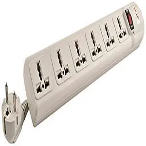 220V/240V AC 13A Universal Surge Protector / Power Strip with 6 Universal Outlets. 50Hz/60Hz - 450 Joules. Max. 4000 Watt Capacity - Heavy Duty European Cord 220V/240V AC 13A Universal Surge Protector / Power Strip with 6 Universal Outlets. 50Hz/60Hz - 450 Joules. Max. 4000 Watt Capacity - Heavy Duty European Cord