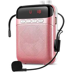 Portable Voice Amplifier for Teachers with Bluetooth, 2400mAh Rechargeable Headset Microphone Amplifier and Waistand,Portable Meagaphone Speaker Mic for Teachers,Tour Guides,Classroom,Yoga(Rose) Portable Voice Amplifier for Teachers with Bluetooth, 2400mAh Rechargeable Headset Microphone Amplifier and Waistand,Portable Meagaphone Speaker Mic for Teachers,Tour Guides,Classroom,Yoga(Rose)