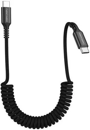 Coiled USB C to USB C Cable, Braided Charger Cable for CarPlay & Android Auto Compatible with iPhone 16, 15, Samsung Galaxy S24 / S23, Google Pixel, Tablet Coiled USB C to USB C Cable, Braided Charger Cable for CarPlay & Android Auto Compatible with iPhone 16, 15, Samsung Galaxy S24 / S23, Google Pixel, Tablet