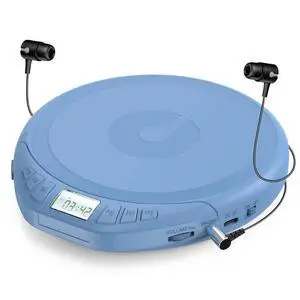 CD Player Portable CD Dsicman: with Earphones for Car with Anti-Skip Shockproof with LCD Display Support PROG Memory Repeat Function CD Player Portable CD Dsicman: with Earphones for Car with Anti-Skip Shockproof with LCD Display Support PROG Memory Repeat Function