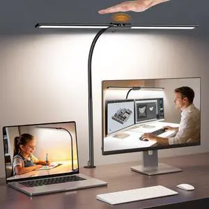 LED Desk Lamp for Home Office, Architect Desk Lamp with Clamp, Gesture/Wired Control, Ultra Bright Gooseneck Desk Light, Memory & Timer, 50 Lighting Modes for Study, Reading, Crafting LED Desk Lamp for Home Office, Architect Desk Lamp with Clamp, Gesture/Wired Control, Ultra Bright Gooseneck Desk Light, Memory & Timer, 50 Lighting Modes for Study, Reading, Crafting