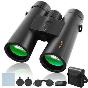 12x42 HD Compact Binoculars for Adults High Powered, for Bird Watching | Large View Binoculars with Clear Low Light Night Vision, Waterproof Binoculars for Hunting Hiking Travel Sport Gift for Men 12x42 HD Compact Binoculars for Adults High Powered, for Bird Watching | Large View Binoculars with Clear Low Light Night Vision, Waterproof Binoculars for Hunting Hiking Travel Sport Gift for Men