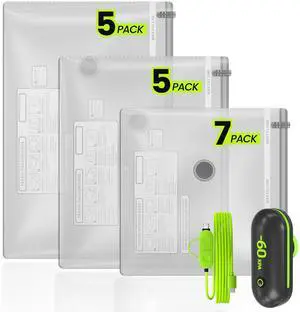 Travel Vacuum Bags with USB-Powered Pump (Plug to Work, No Battery) Portable Vacuum Sealer for Travel & Home, Space-Saving Compression Bags for Clothes, Bedding & Seasonal Storage Travel Vacuum Bags with USB-Powered Pump (Plug to Work, No Battery) Portable Vacuum Sealer for Travel & Home, Space-Saving Compression Bags for Clothes, Bedding & Seasonal Storage