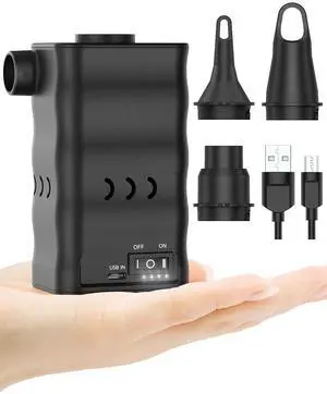 6000mAh Rechargeable Long-Lasting Air Pump for Inflatables 6000mAh Rechargeable Long-Lasting Air Pump for Inflatables
