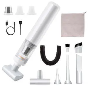 Car Vacuum Portable Cordless - 20000Pa High Suction Mini Vacuum Cleaner, 4-in-1 Auto Handheld Dust Blower & Air Pump, 6000mAh, 15-Piece Accessory Kit for Car Interior, Keyboard, Pet Hair Car Vacuum Portable Cordless - 20000Pa High Suction Mini Vacuum Cleaner, 4-in-1 Auto Handheld Dust Blower & Air Pump, 6000mAh, 15-Piece Accessory Kit for Car Interior, Keyboard, Pet Hair