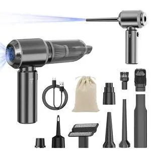 20000Pa Car Vacuum Cleaner High Power, Cordless Mini Vacuum Air Duster for Car Detailing Kit, 4-in-1 Portable Handheld Vacuum with Brushless Motor, Aspiradora para Carro, Home Office Pet (Grey) 20000Pa Car Vacuum Cleaner High Power, Cordless Mini Vacuum Air Duster for Car Detailing Kit, 4-in-1 Portable Handheld Vacuum with Brushless Motor, Aspiradora para Carro, Home Office Pet (Grey)