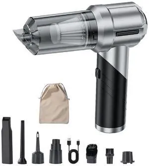 Handheld Foldable Car Vacuum, 4-in-1 18000PA Mini Vacuum Cleaner Portable Cordless, Air Blower, High Power Air Duster with Brushless Motor, for Car, Home, Office, Camping (Black) Handheld Foldable Car Vacuum, 4-in-1 18000PA Mini Vacuum Cleaner Portable Cordless, Air Blower, High Power Air Duster with Brushless Motor, for Car, Home, Office, Camping (Black)