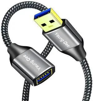 USB 3.0 Extension Cable 1 ft,5Gbps High Speed USB 3.0 Type A Male to Female Extension Cord,USB Extension Lead Compatible with USB Flash Drive, Hard Drive, Card Reader,Scanner,Keyboard (1FT) USB 3.0 Extension Cable 1 ft,5Gbps High Speed USB 3.0 Type A Male to Female Extension Cord,USB Extension Lead Compatible with USB Flash Drive, Hard Drive, Card Reader,Scanner,Keyboard (1FT)