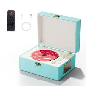 Blue Time Music Box CD Player with Speaker for Home Decoration Blue Time Music Box CD Player with Speaker for Home Decoration