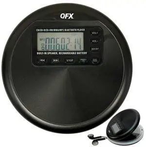Portable CD Player with Bluetooth and Built-in Speaker, RETRO-30 | 8-Hour Battery, Anti-Shock, Plays CD/CD-R/MP3-CD, Rechargeable Disc Player for Home and Travel, Earphones Included Portable CD Player with Bluetooth and Built-in Speaker, RETRO-30 | 8-Hour Battery, Anti-Shock, Plays CD/CD-R/MP3-CD, Rechargeable Disc Player for Home and Travel, Earphones Included