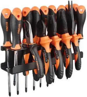 Screwdriver Organizer Rack Heavy Duty,Magnetic Mount Screwdriver Holder Plier Organizer,Magnetic Tool Holder Storage Holder for Various Screwdrivers Pliers Shears Tool Chest Cart Workbench Screwdriver Organizer Rack Heavy Duty,Magnetic Mount Screwdriver Holder Plier Organizer,Magnetic Tool Holder Storage Holder for Various Screwdrivers Pliers Shears Tool Chest Cart Workbench