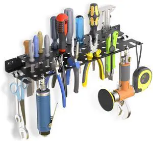 metal Screwdriver Organizer, 17 inch Large size and full thickness Utility Wall Mount Tool Holders for Screwdriver, Pliers, workbench and deskTop tools Storage metal Screwdriver Organizer, 17 inch Large size and full thickness Utility Wall Mount Tool Holders for Screwdriver, Pliers, workbench and deskTop tools Storage