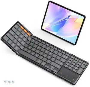 Foldable Keyboard with Touchpad, Bluetooth Keyboard, Numeric Keypad Foldable Keyboard with Touchpad, Bluetooth Keyboard, Numeric Keypad