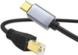USB C MIDI Cable, Type C to USB 2.0 MIDI Interface Cable for Midi Controller, Keyboard, Audio Interface for ipad, Samsung, Laptop, MacBook, 5FT USB B to USB C Printer Cable Black USB C MIDI Cable, Type C to USB 2.0 MIDI Interface Cable for Midi Controller, Keyboard, Audio Interface for ipad, Samsung, Laptop, MacBook, 5FT USB B to USB C Printer Cable Black