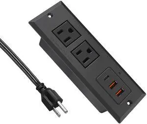 20W Recessed Power Strip USB C Fast Charge Desk Power Outlet Type C Flush Mounted Extension Power Plug for Conference Countertop Desktop Drawer Sofa ETL Listed (Black) 20W Recessed Power Strip USB C Fast Charge Desk Power Outlet Type C Flush Mounted Extension Power Plug for Conference Countertop Desktop Drawer Sofa ETL Listed (Black)