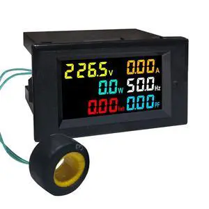 Digital Ammeter Voltage Meter AC 40-300V 100A Power Energy Panel Meter LCD Display Voltmeter Multimeter Volt Amp Watt Monitor with Current Transformer CT Digital Ammeter Voltage Meter AC 40-300V 100A Power Energy Panel Meter LCD Display Voltmeter Multimeter Volt Amp Watt Monitor with Current Transformer CT