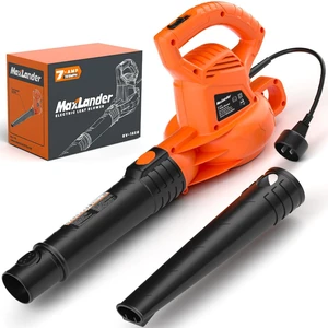 MAXLANDER 7-Amp Electric Leaf Blower, Handheld Blowers for Lawn Care | 350CFM 155MPH, Lightweight & Powerful, Corded MAXLANDER 7-Amp Electric Leaf Blower, Handheld Blowers for Lawn Care | 350CFM 155MPH, Lightweight & Powerful, Corded